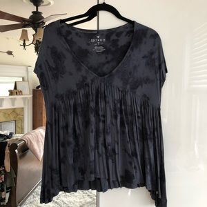 Soft flowy peplum top!
